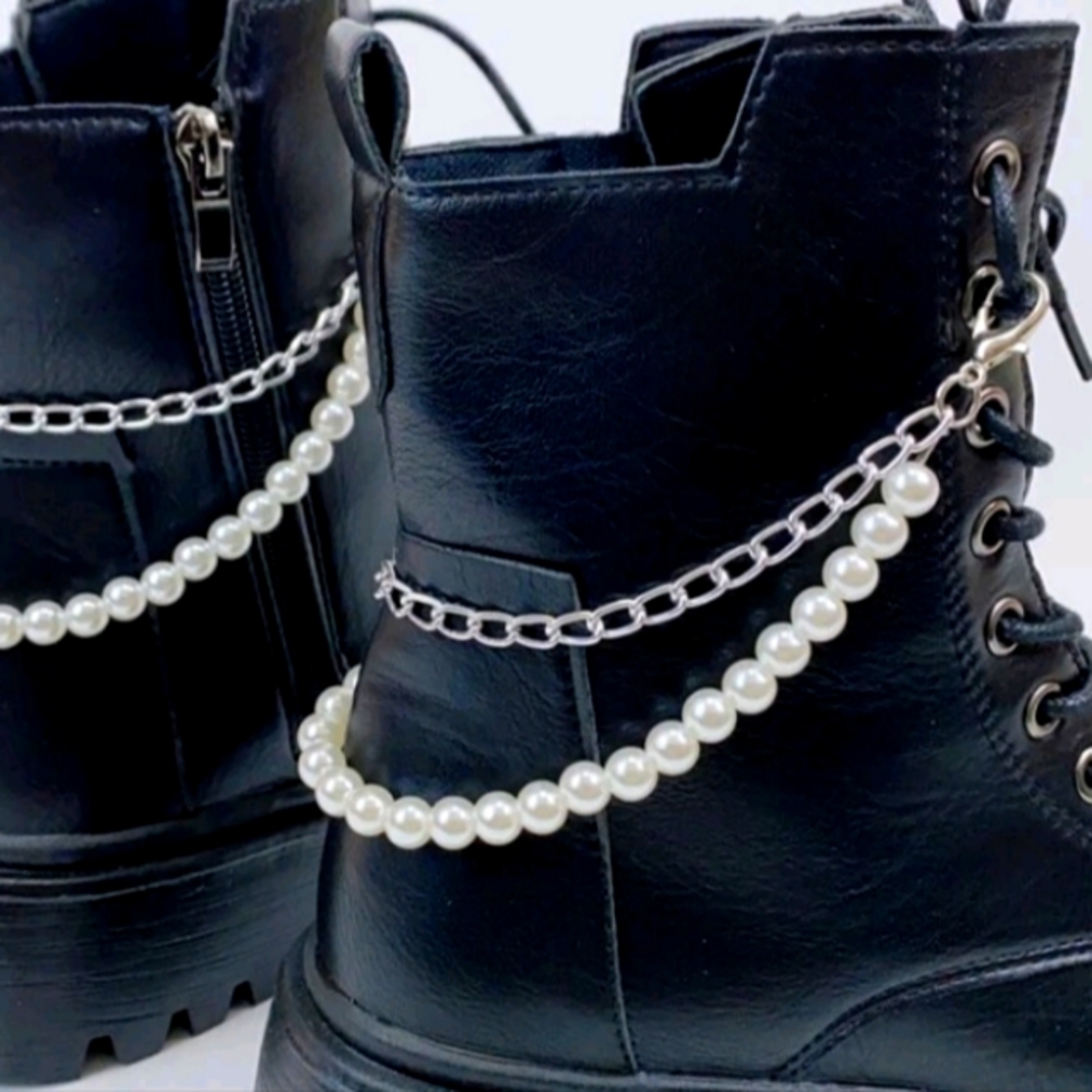 2pc Faux Pearl Boot/Shoe Chain - Picture 3 of 5